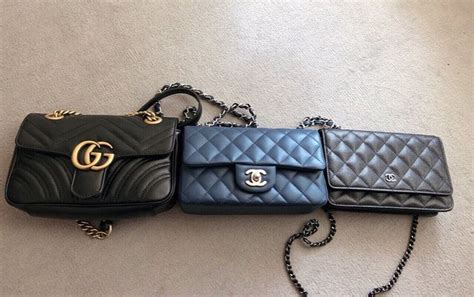 gucci marmont vs chanel|gucci marmont backpack.